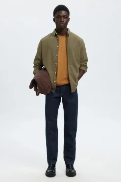 Selected Pantalón vaquero Slim Fit. Azul marino Clearance