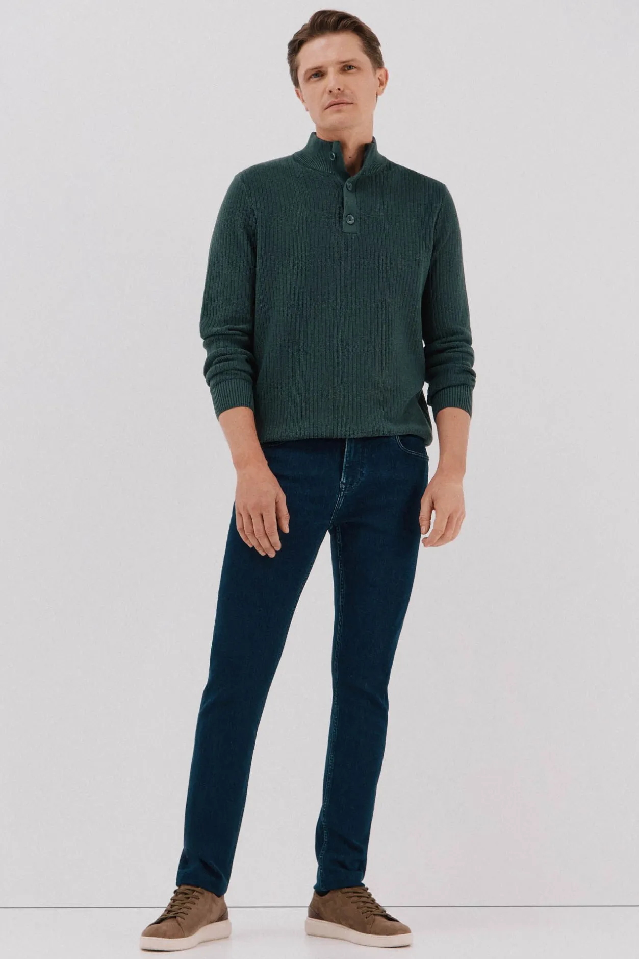 Cortefiel Pantalón vaquero slim fit Azul marino Clearance