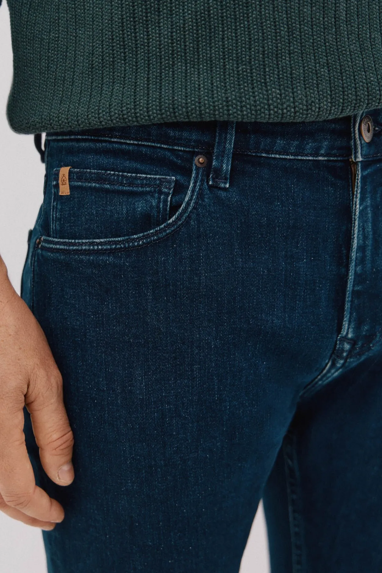 Cortefiel Pantalón vaquero slim fit Azul marino Clearance