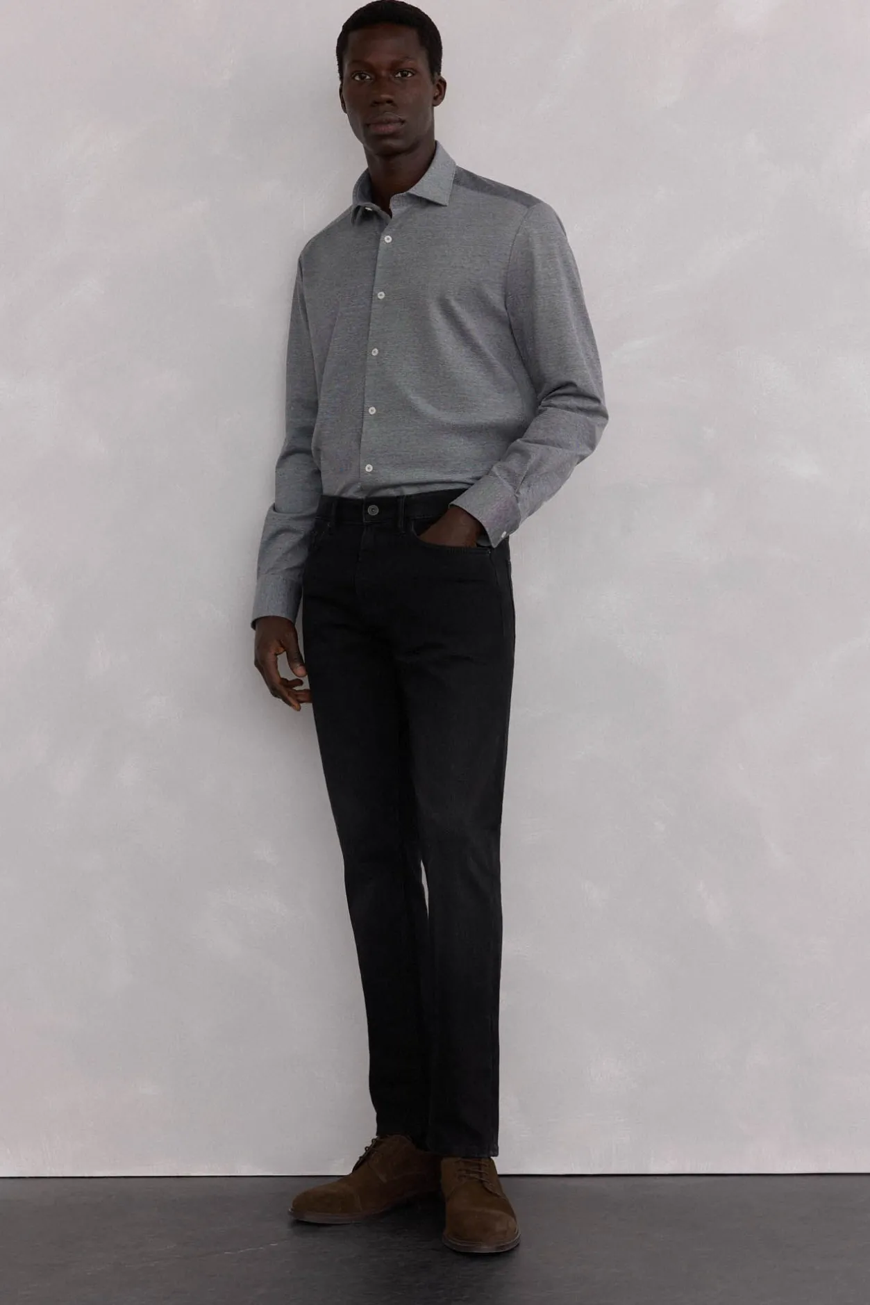 Pedro del Hierro Pantalón vaquero slim fit Negro New