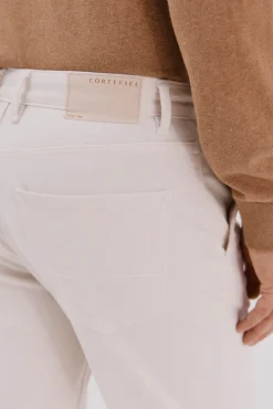 Cortefiel Pantalón vaquero tapered fit Marfil Clearance
