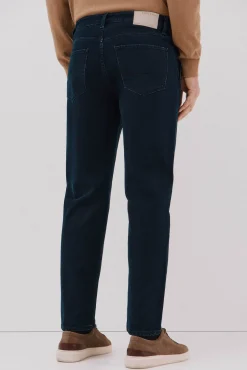 Cortefiel Pantalón vaquero tapered fit Azul marino Discount