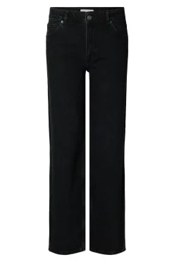 Selected Pantalón vaquero Wide Leg. Negro Clearance