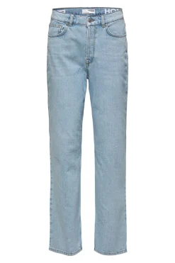 Selected Pantalón vaquero Wide Leg confeccionado con algodón orgánico Azul Outlet