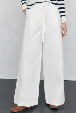 Pedro del Hierro Pantalón wide leg Blanco New