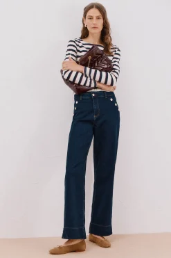 Cortefiel Pantalones buttons Azul Clearance