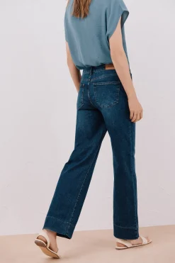 Cortefiel Pantalones buttons Azul Discount