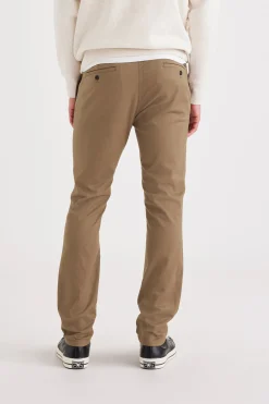 Dockers Pantalones chinos Skinny Fit Original para hombre Marr&oacute;n New