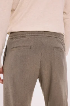 Jack & Jones Pantalones clásicos con cintura elástica Marr&oacute;n New