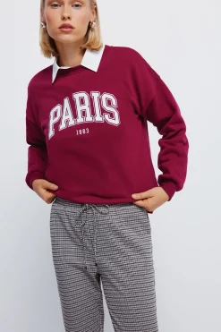 Springfield Pantalones jogger burdeos Sale