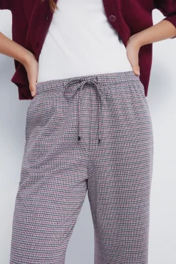 Springfield Pantalones jogger anchos burdeos Hot