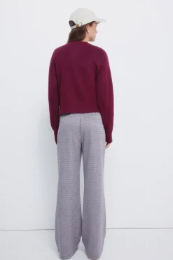 Springfield Pantalones jogger anchos burdeos Hot