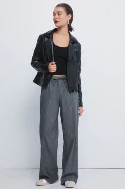 Springfield Pantalones jogger rayas lurex gris Best