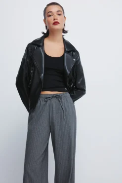 Springfield Pantalones jogger rayas lurex gris Best