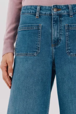 Cortefiel pantalones marine bolsillos Azul