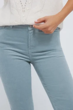 Springfield Pantalones pana kick flare verde Hot