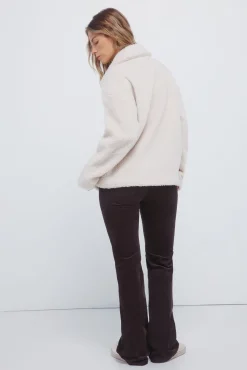 Springfield Pantalones pana low flare marr&oacute;n Best