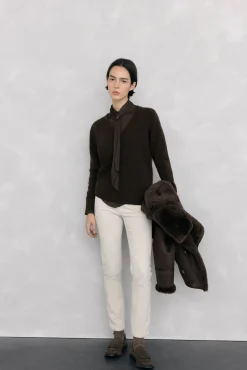 Pedro del Hierro Pantalones pana push up Crudo Sale