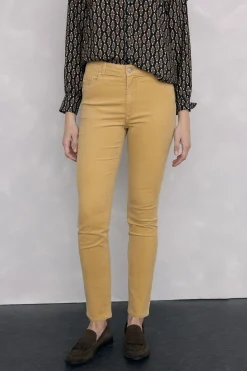 Pedro del Hierro Pantalones pana push up Beige Hot