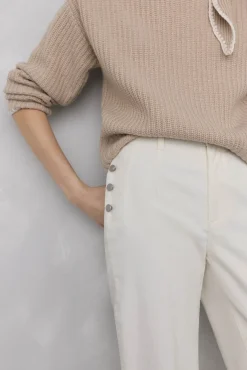 Pedro del Hierro Pantalones pana slim classic Blanco Discount