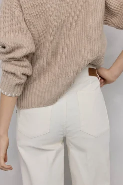 Pedro del Hierro Pantalones pana slim classic Blanco Discount