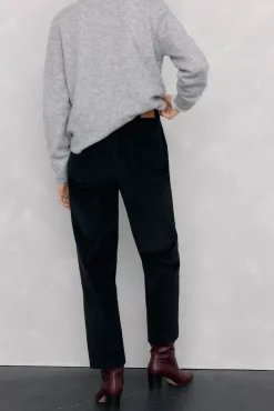 Pedro del Hierro Pantalones pana slim classic Negro Sale