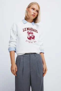 Springfield Pantalones pinzas goma cintura gris Sale