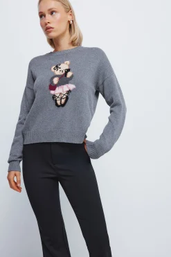 Springfield Pantalones rayas flare negro Hot