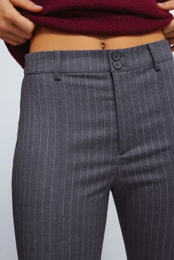 Springfield Pantalones rayas flare gris Online