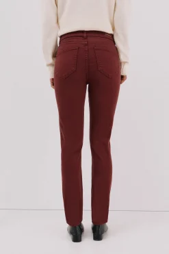 Cortefiel Pantalones Sensational color Granate Sale