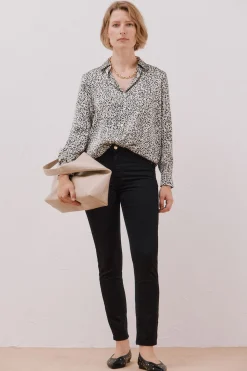 Cortefiel Pantalones Sensational color Negro Sale