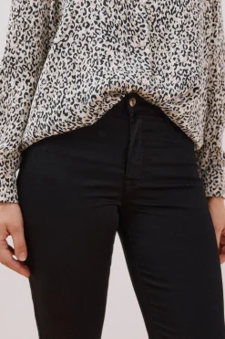 Cortefiel Pantalones Sensational color Negro Sale