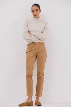 Cortefiel Pantalones sensational pana Beige Sale