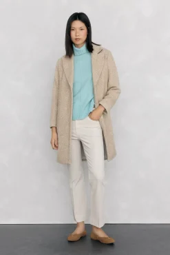 Pedro del Hierro Pantalones terciopelo flare cropped Crudo Outlet