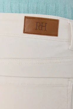 Pedro del Hierro Pantalones terciopelo flare cropped Crudo Outlet