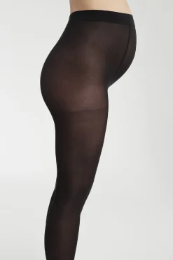 DIM Panty negra opaca de maternidad 50 Deniers negro
