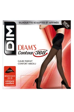 DIM Panty reductor Diam's Contour 25 deniers que moldea de pies a cintura negro Hot