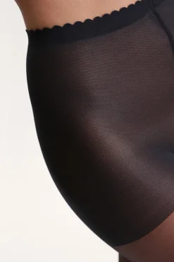 DIM Panty transparente termosellado efecto segunda piel 17 Deniers negro Sale