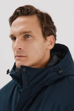 Cortefiel Parka 4 bolsillos Azul marino Online