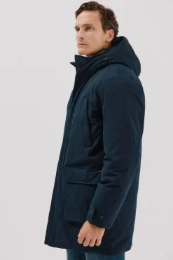 Cortefiel Parka 4 bolsillos Azul marino Online