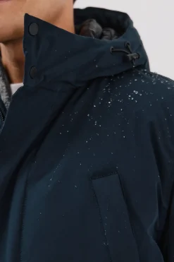 Cortefiel Parka 4 bolsillos Azul marino Online