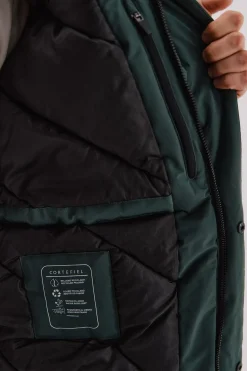 Cortefiel Parka 4 bolsillos Verde oscuro New