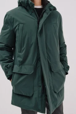 Cortefiel Parka 4 bolsillos Verde oscuro New
