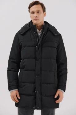 Cortefiel Parka acolchada Negro Online