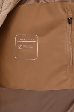 Cortefiel Parka acolchada Camel New