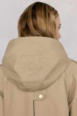 Pedro del Hierro Parka acolchada capucha Beige Online