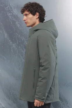 Springfield Parka acolchada térmica verde Clearance