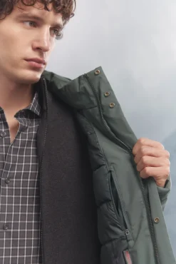 Springfield Parka acolchada térmica verde Clearance