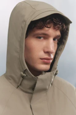 Springfield Parka alcolchada térmica kaki New