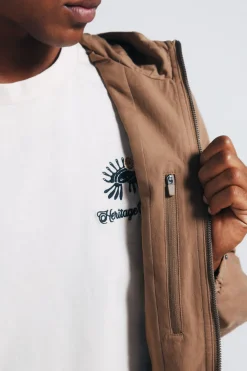 Springfield Parka algodón beige Online